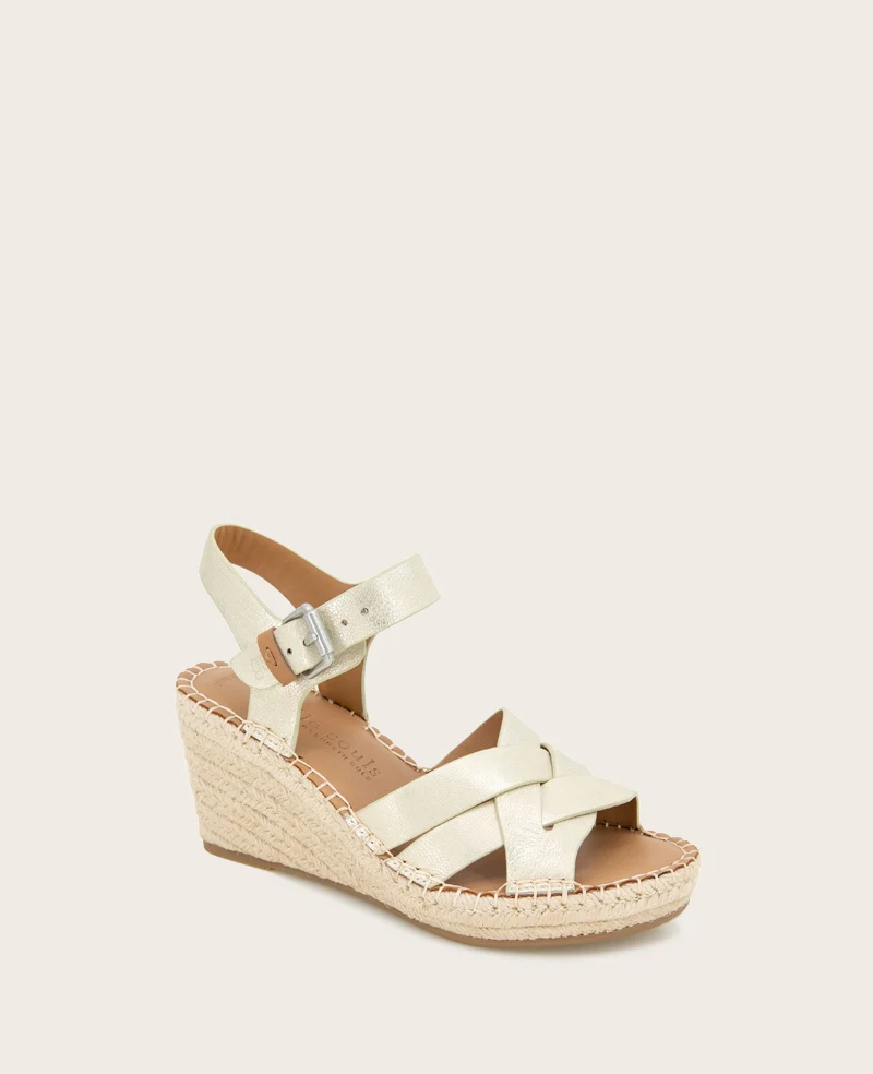 GENTLE SOULS - Caspian Leather Espadrille Wedge - Image 4