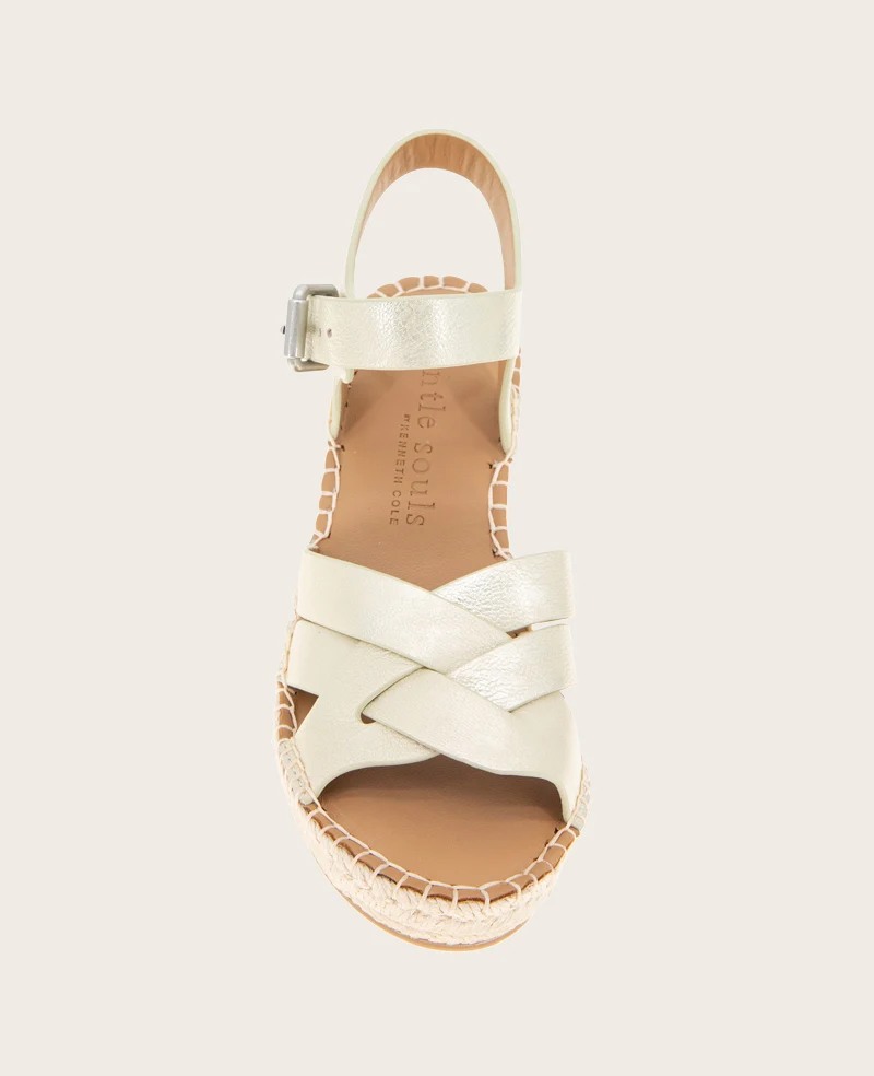 GENTLE SOULS - Caspian Leather Espadrille Wedge - Image 5