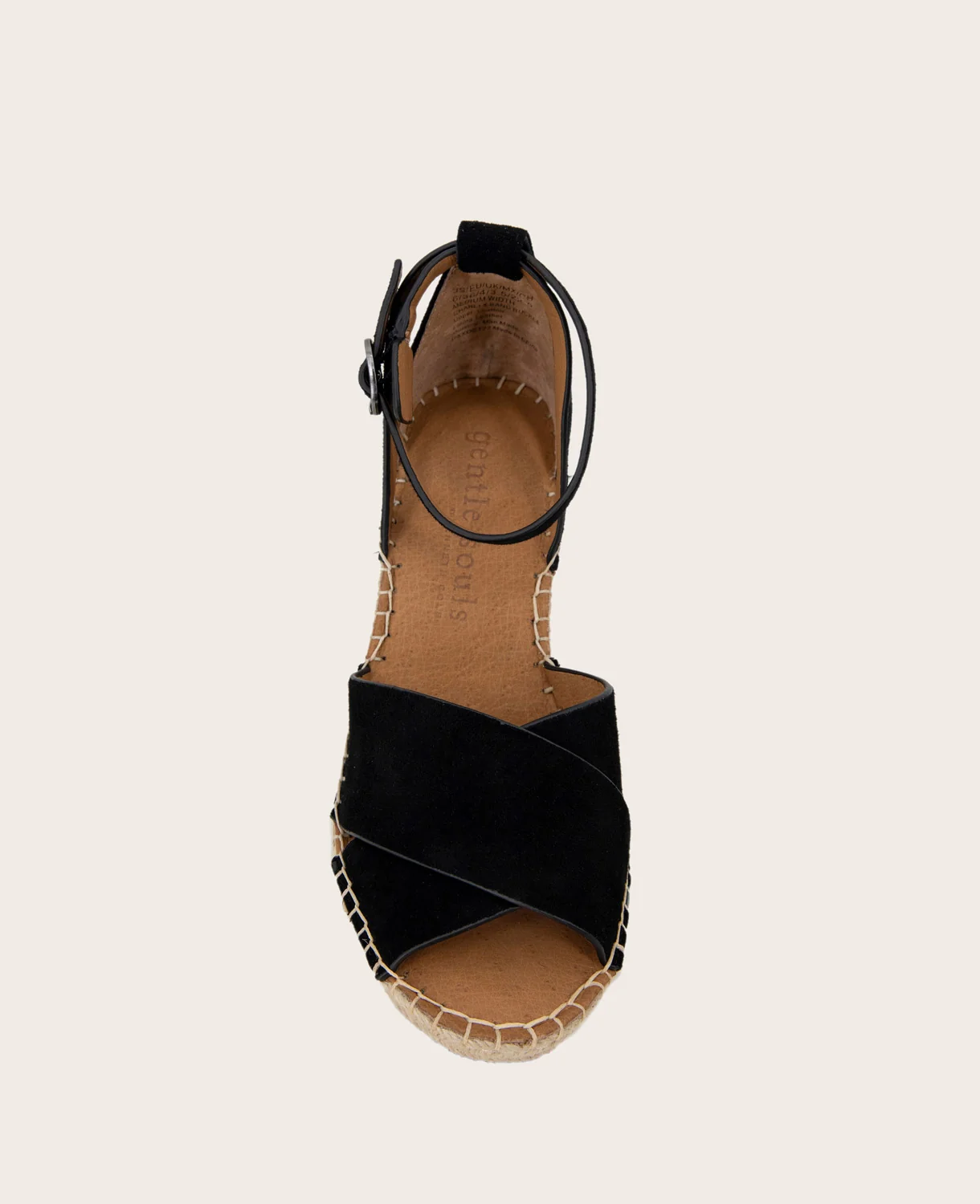 GENTLE SOULS - Charli Suede X-Band Espadrille Wedge Sandal - Image 4