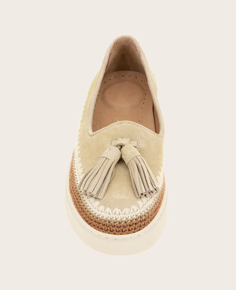 GENTLE SOULS - Citrus Tassel Suede Platform Slip On - Image 3