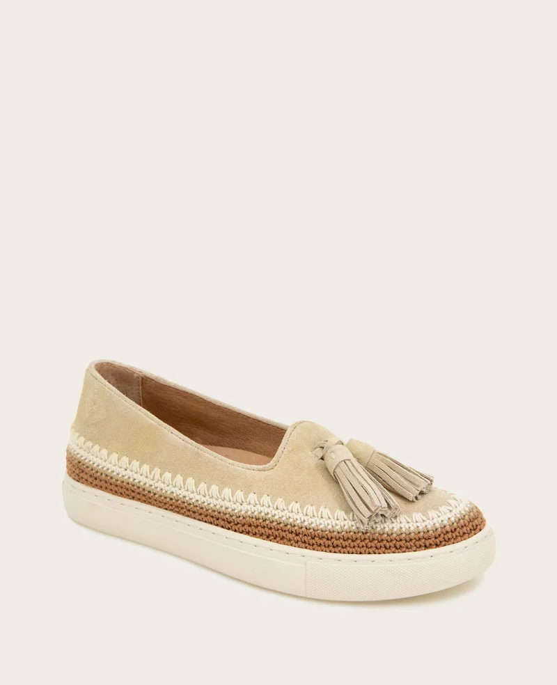 GENTLE SOULS - Citrus Tassel Suede Platform Slip On - Image 5