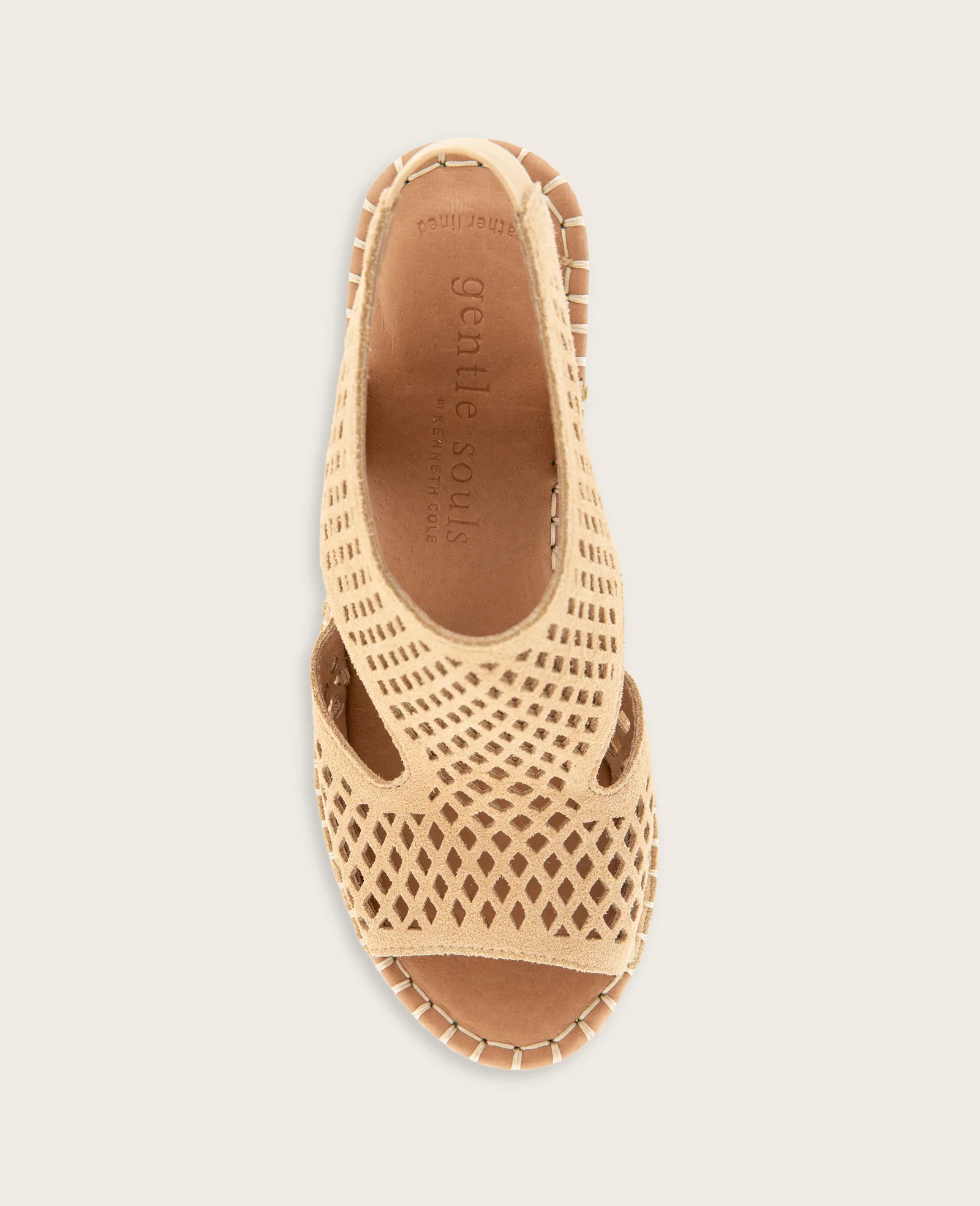 GENTLE SOULS - Cody Perforated Suede Espadrille Wedge - Image 3