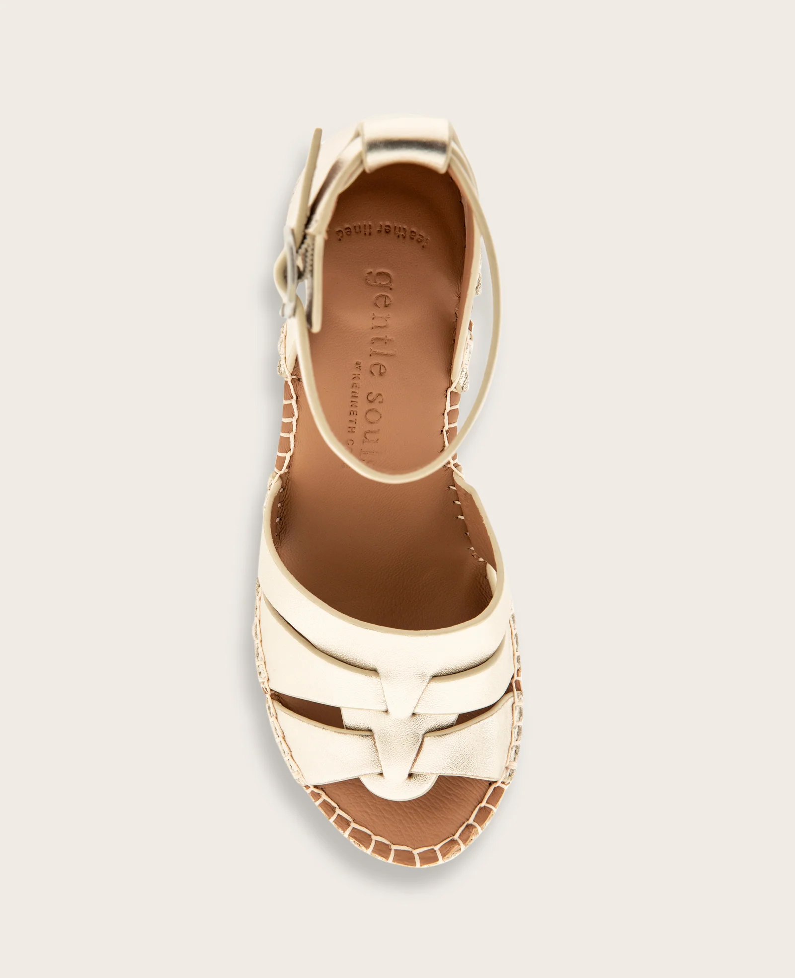 GENTLE SOULS - Coolie Metallic Espadrille Wedge - Image 3