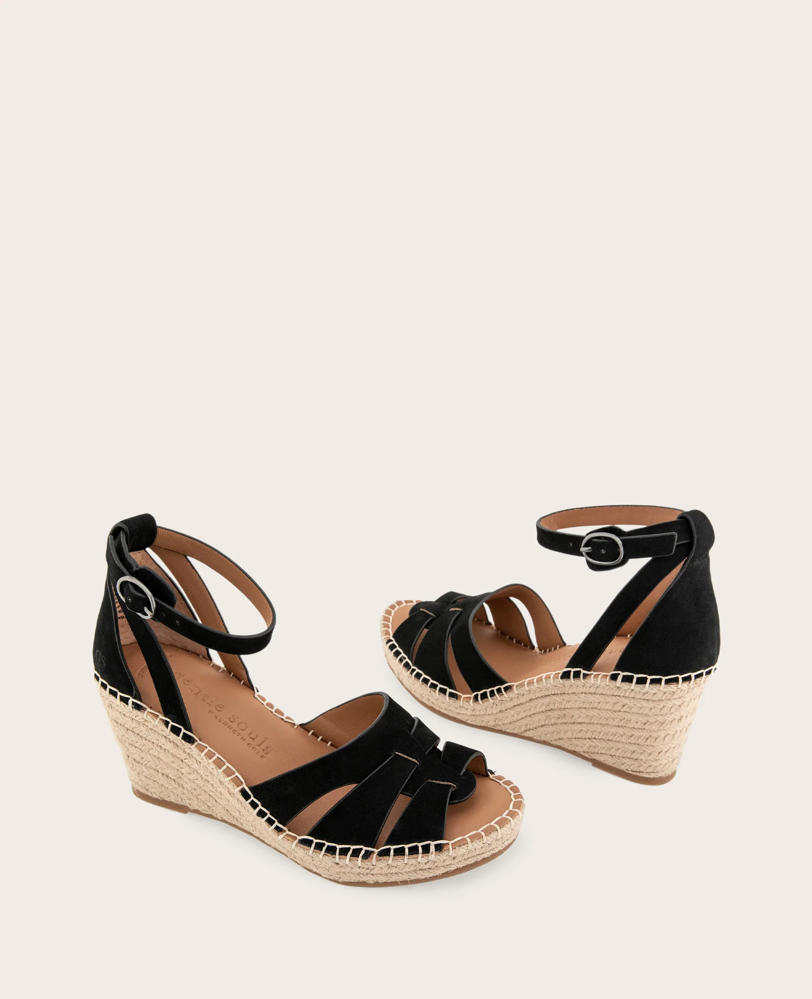 GENTLE SOULS - Coolie Nubuck Espadrille Wedge - Image 2