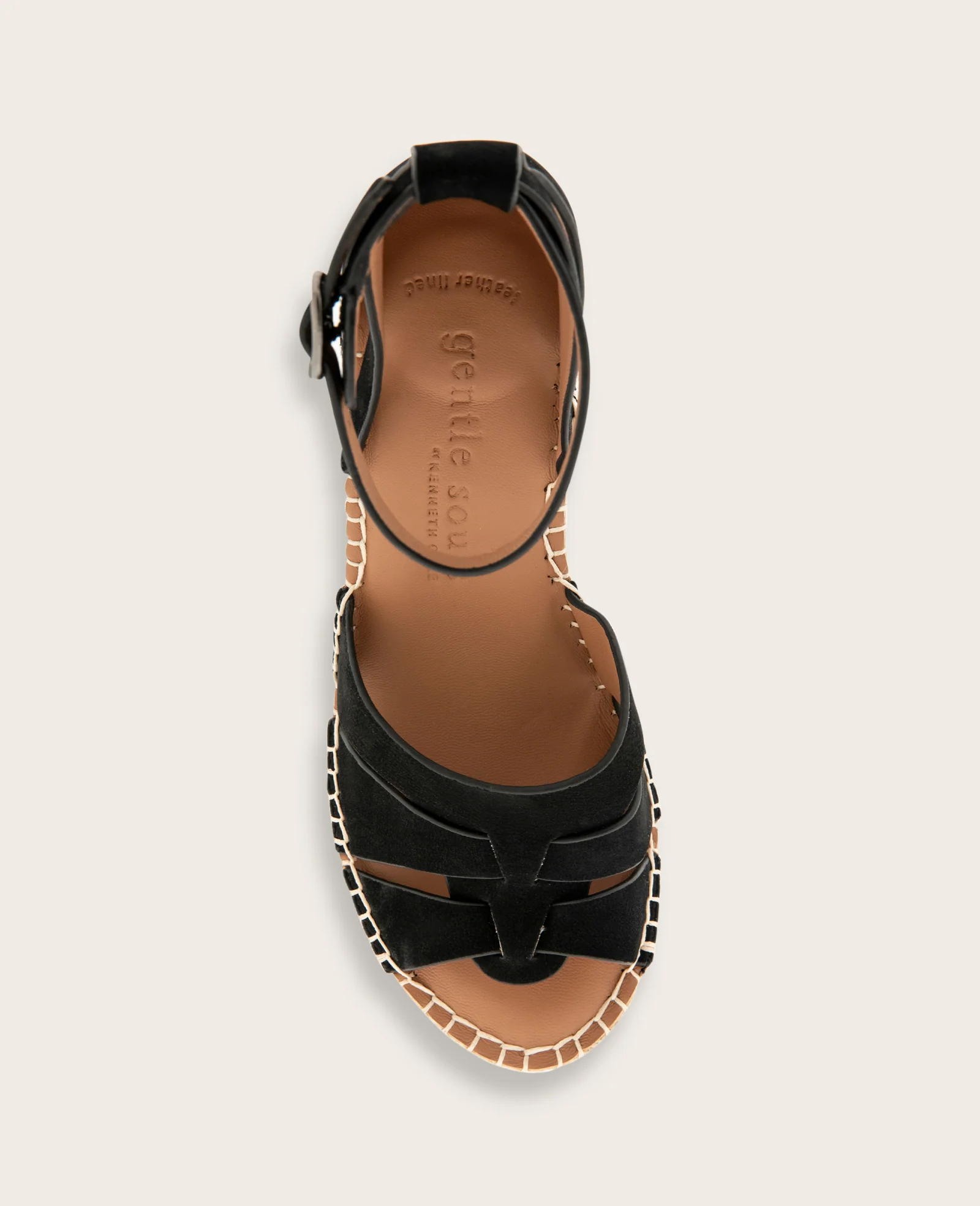 GENTLE SOULS - Coolie Nubuck Espadrille Wedge - Image 3