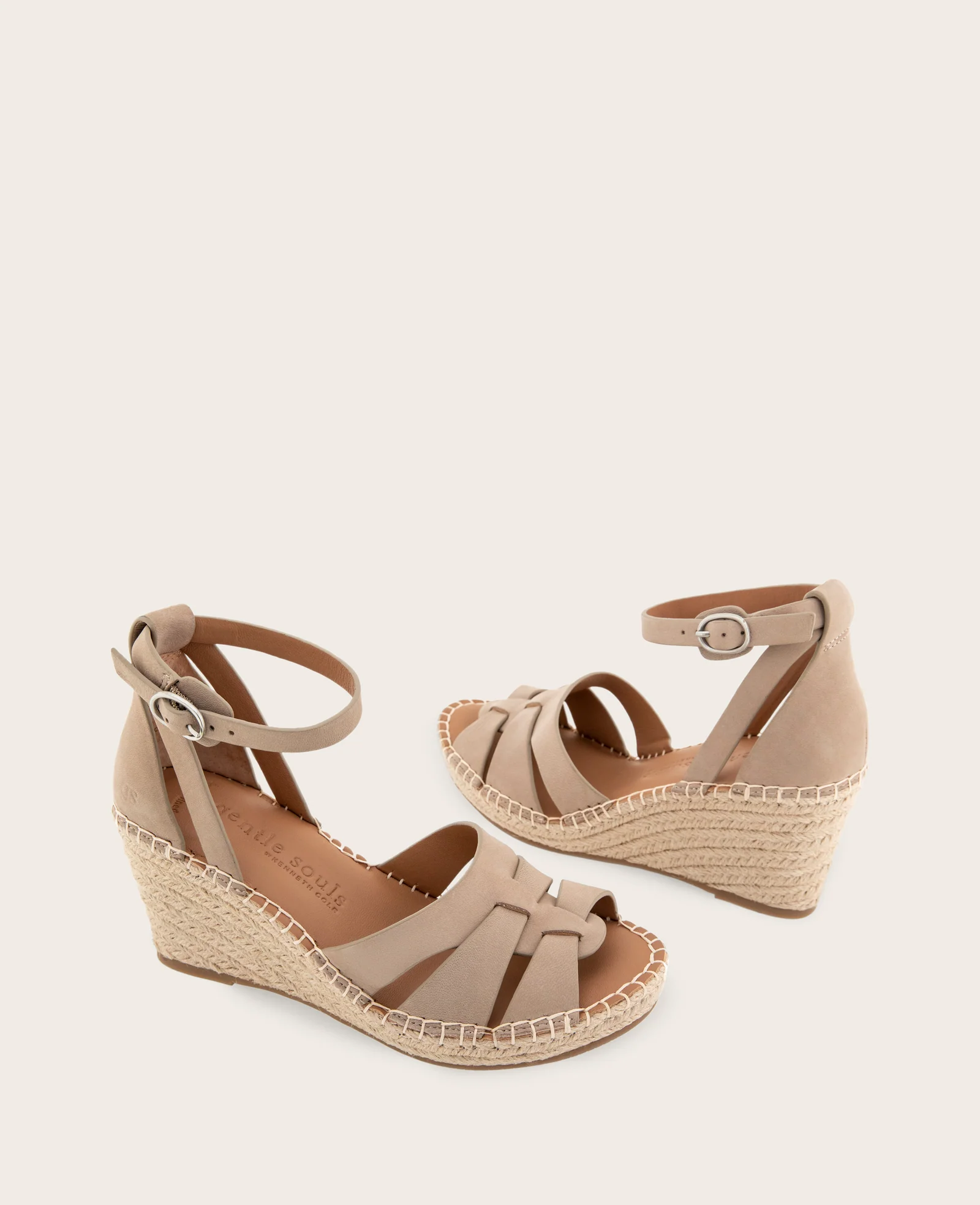 GENTLE SOULS - Coolie Nubuck Espadrille Wedge - Image 2