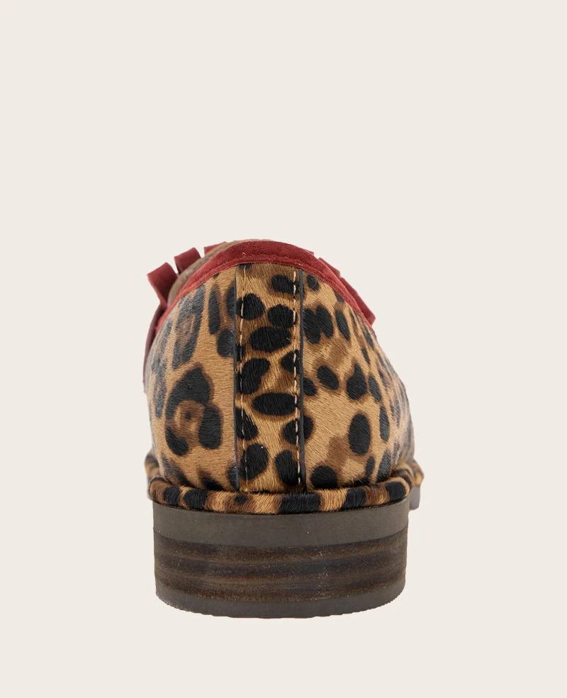 GENTLE SOULS - Cydney Haircalf And Suede Tassel Loafer - Image 3