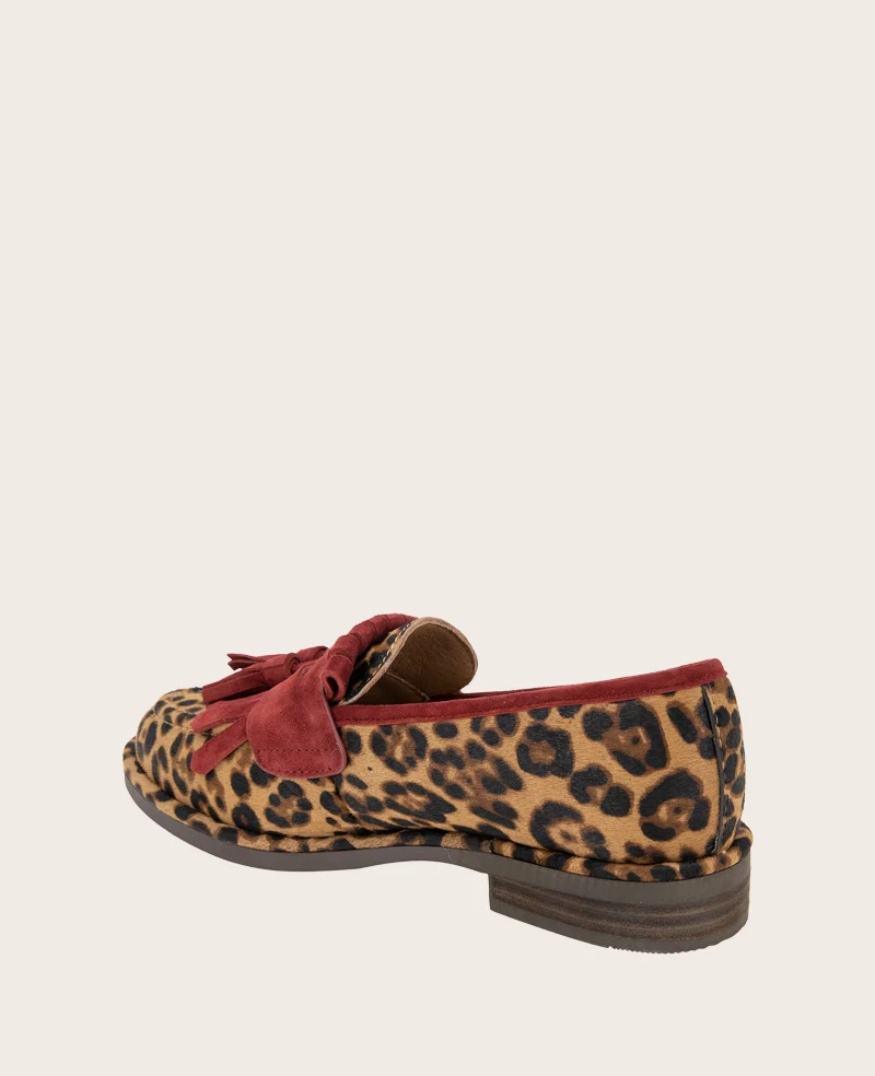 GENTLE SOULS - Cydney Haircalf And Suede Tassel Loafer - Image 4