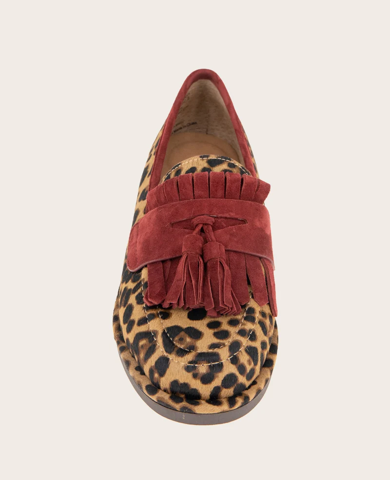 GENTLE SOULS - Cydney Haircalf And Suede Tassel Loafer - Image 6