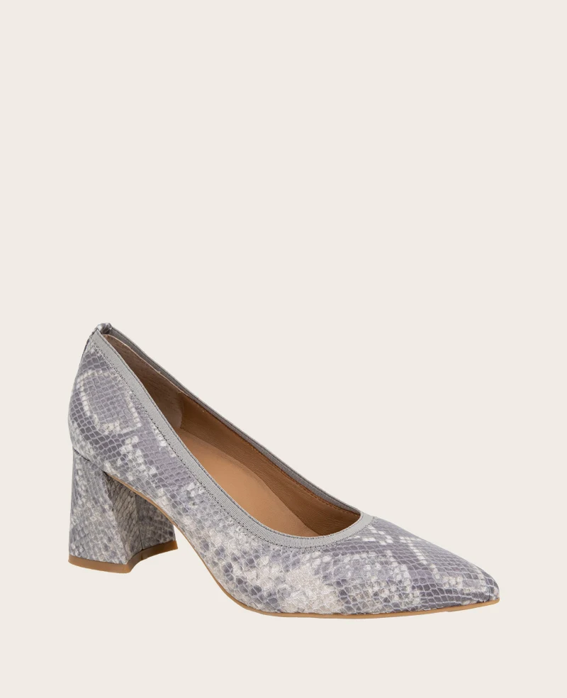 GENTLE SOULS - Dionne Snakeskin Leather Heel - Image 4