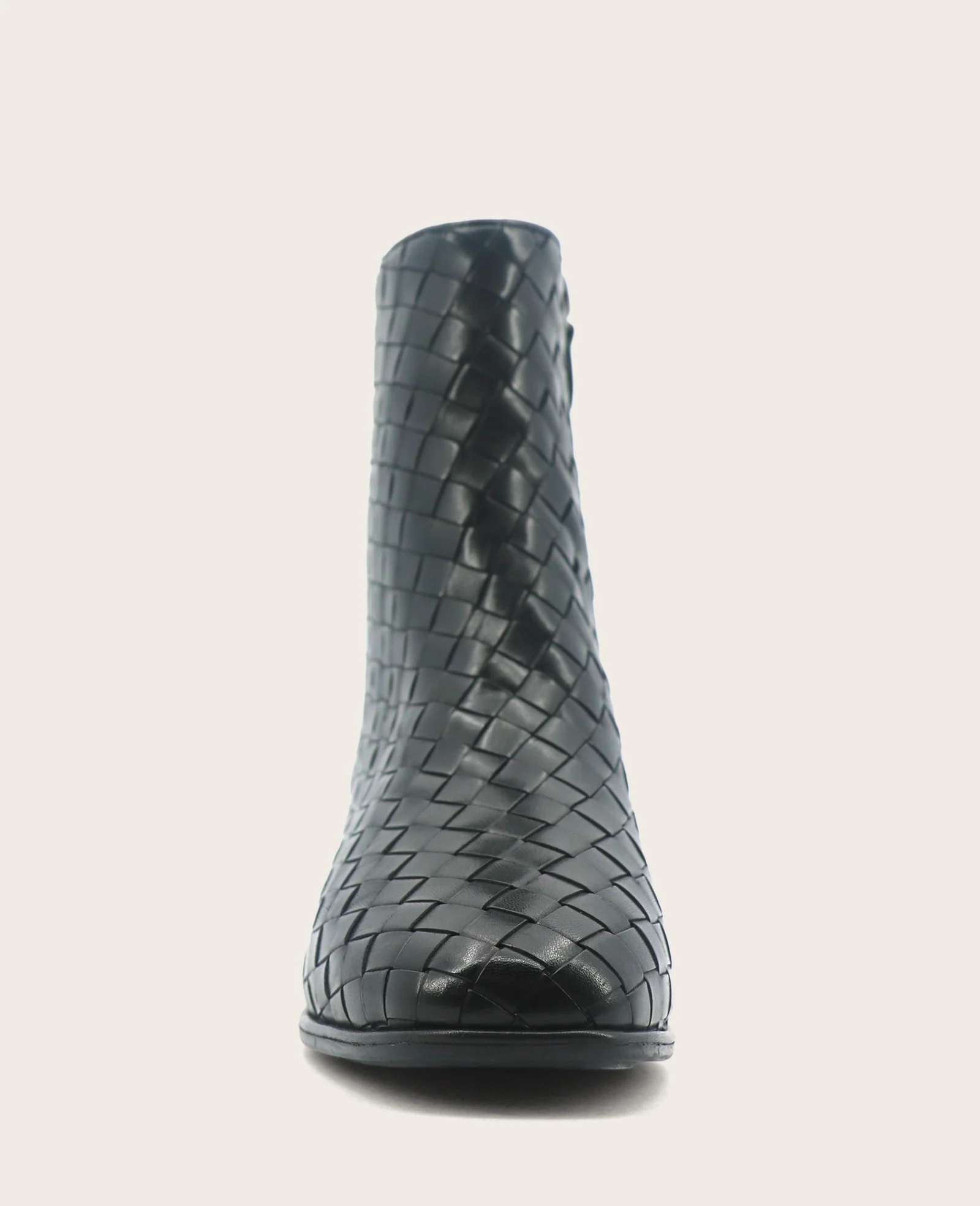 GENTLE SOULS - Elodie Leather Woven Side Zip Boot - Image 3