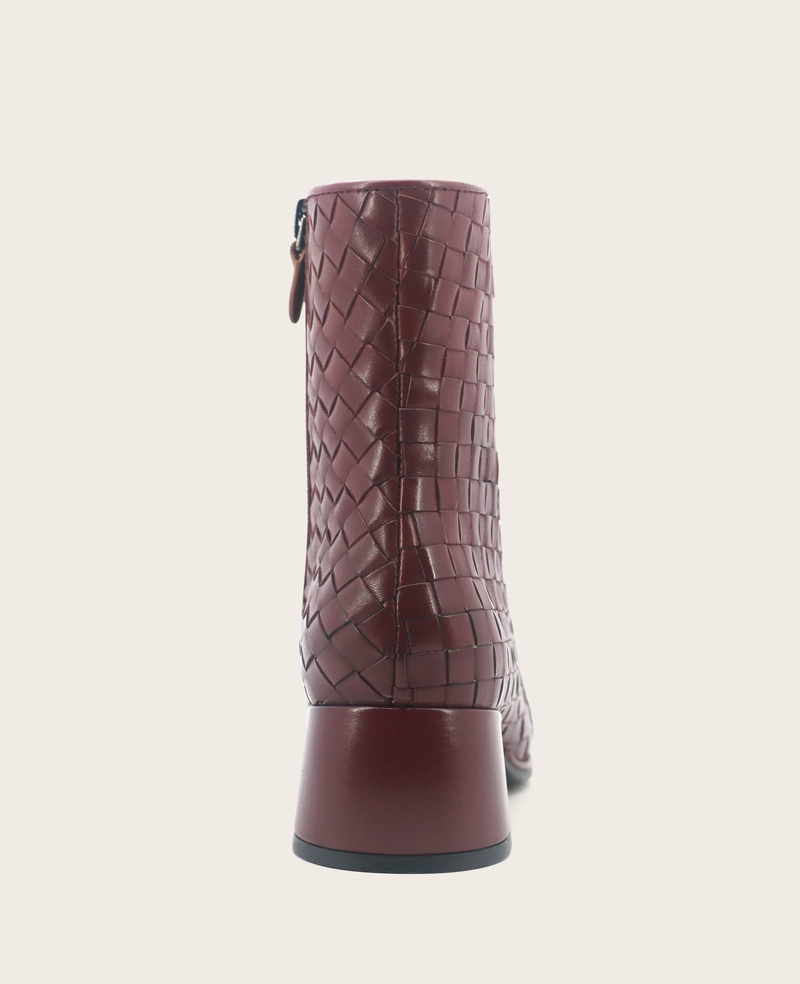 GENTLE SOULS - Elodie Leather Woven Side Zip Boot - Image 5