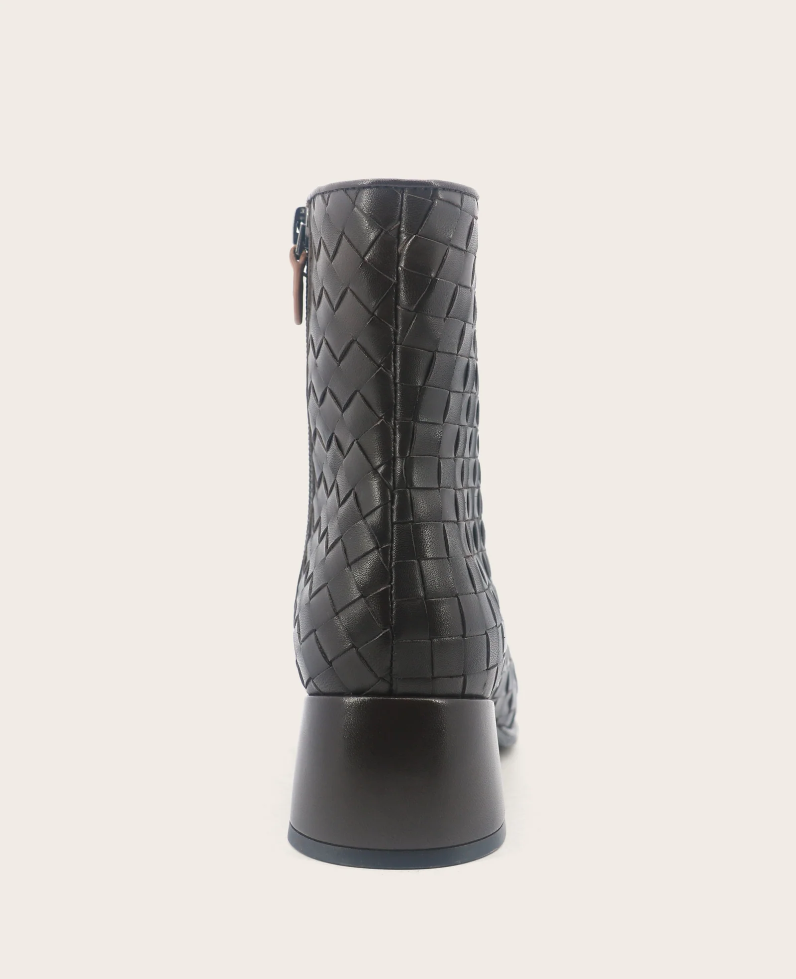 GENTLE SOULS - Elodie Leather Woven Side Zip Boot - Image 5