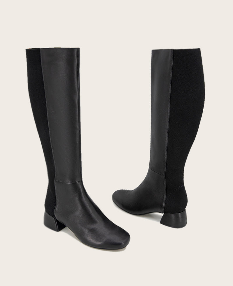 GENTLE SOULS - Emily Tall Leather Elastic Boot - Image 4