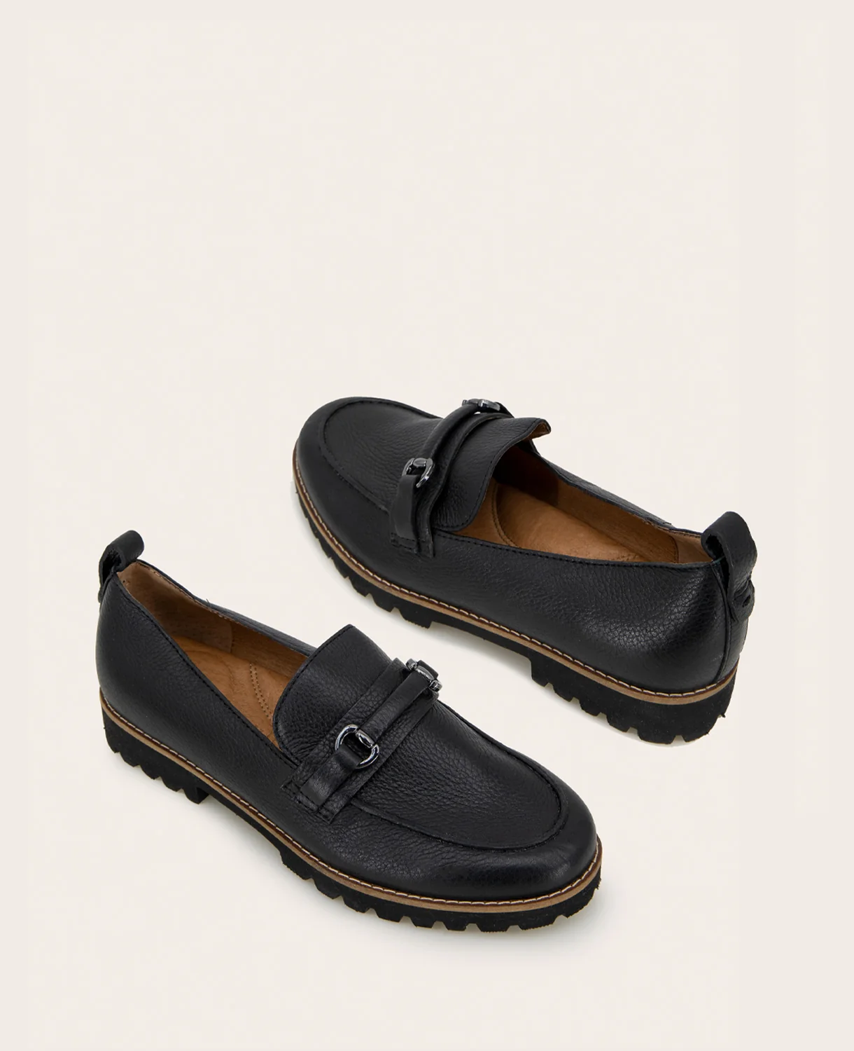 GENTLE SOULS - Eugene Leather Lug Bit Loafer - Image 2
