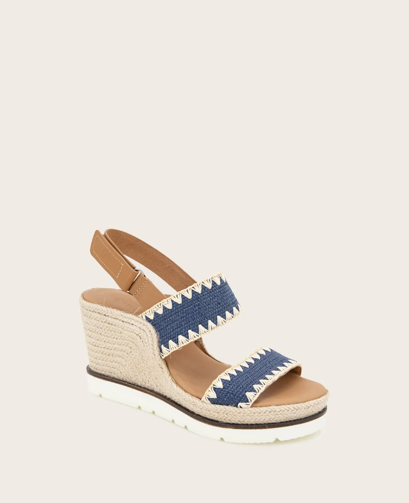 GENTLE SOULS - Evora Textile Espadrille Wedge - Image 3