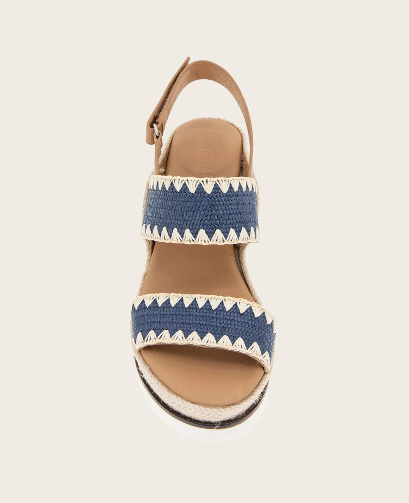 GENTLE SOULS - Evora Textile Espadrille Wedge - Image 5