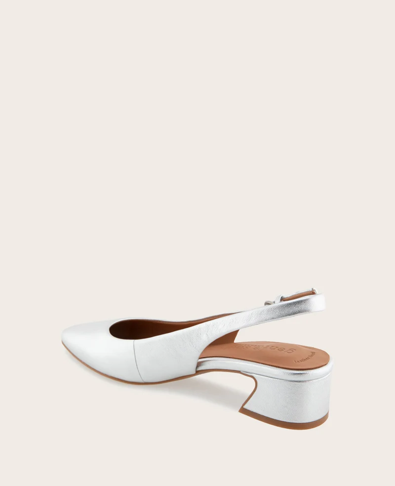 GENTLE SOULS - Georgia Metallic Slingback Heel - Image 3