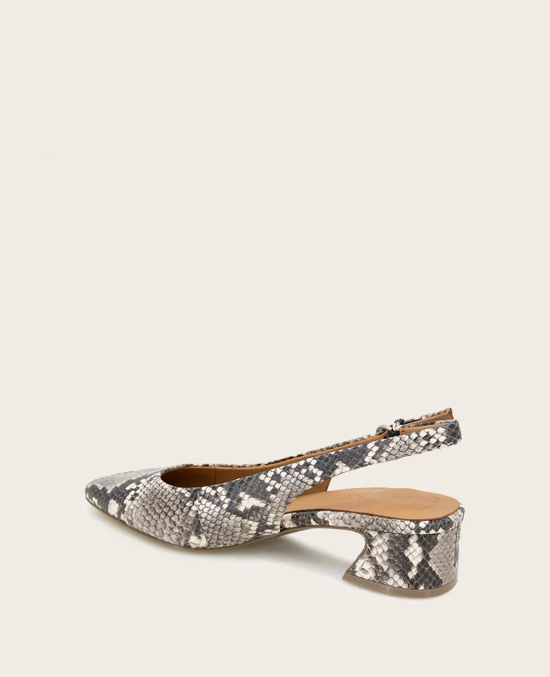 GENTLE SOULS - Georgia Snake Slingback Heel - Image 3