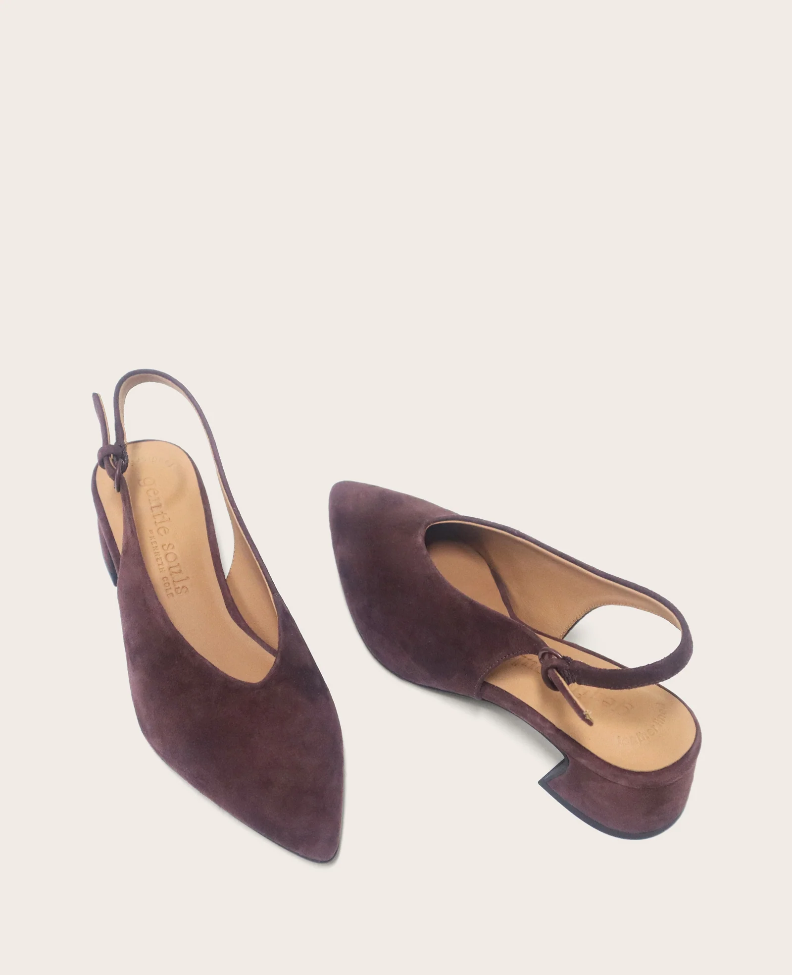 GENTLE SOULS - Ginette Suede Slingback Heel - Image 2