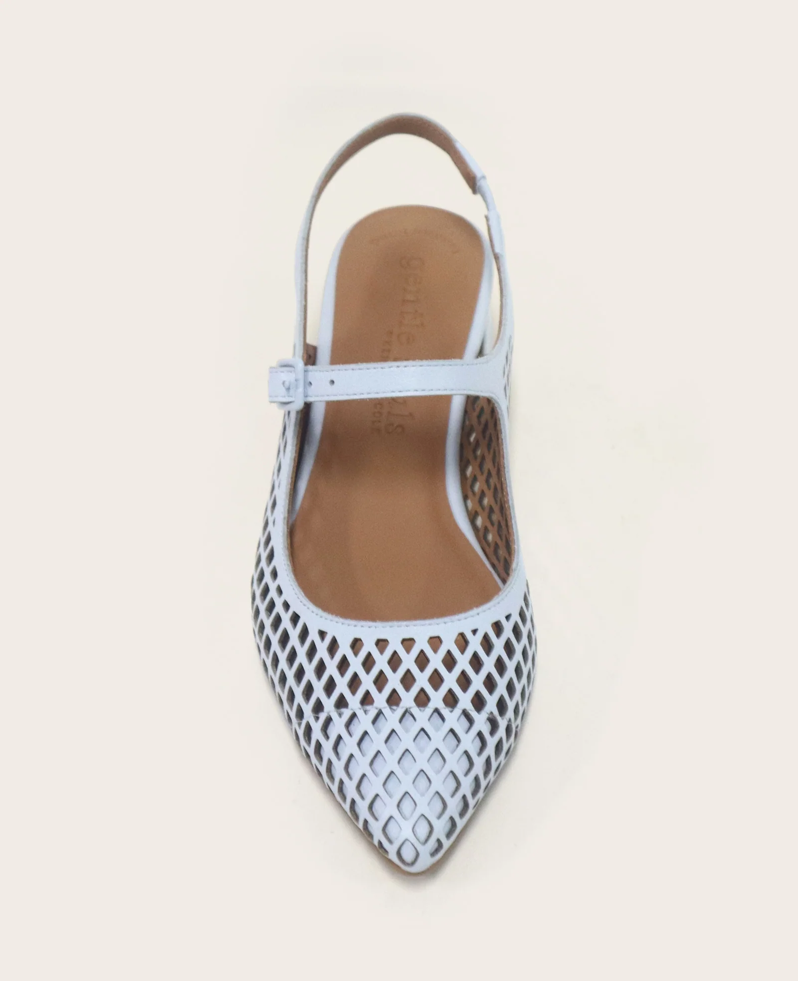 GENTLE SOULS - Gladys Leather Perforated Slingback Heel - Image 3