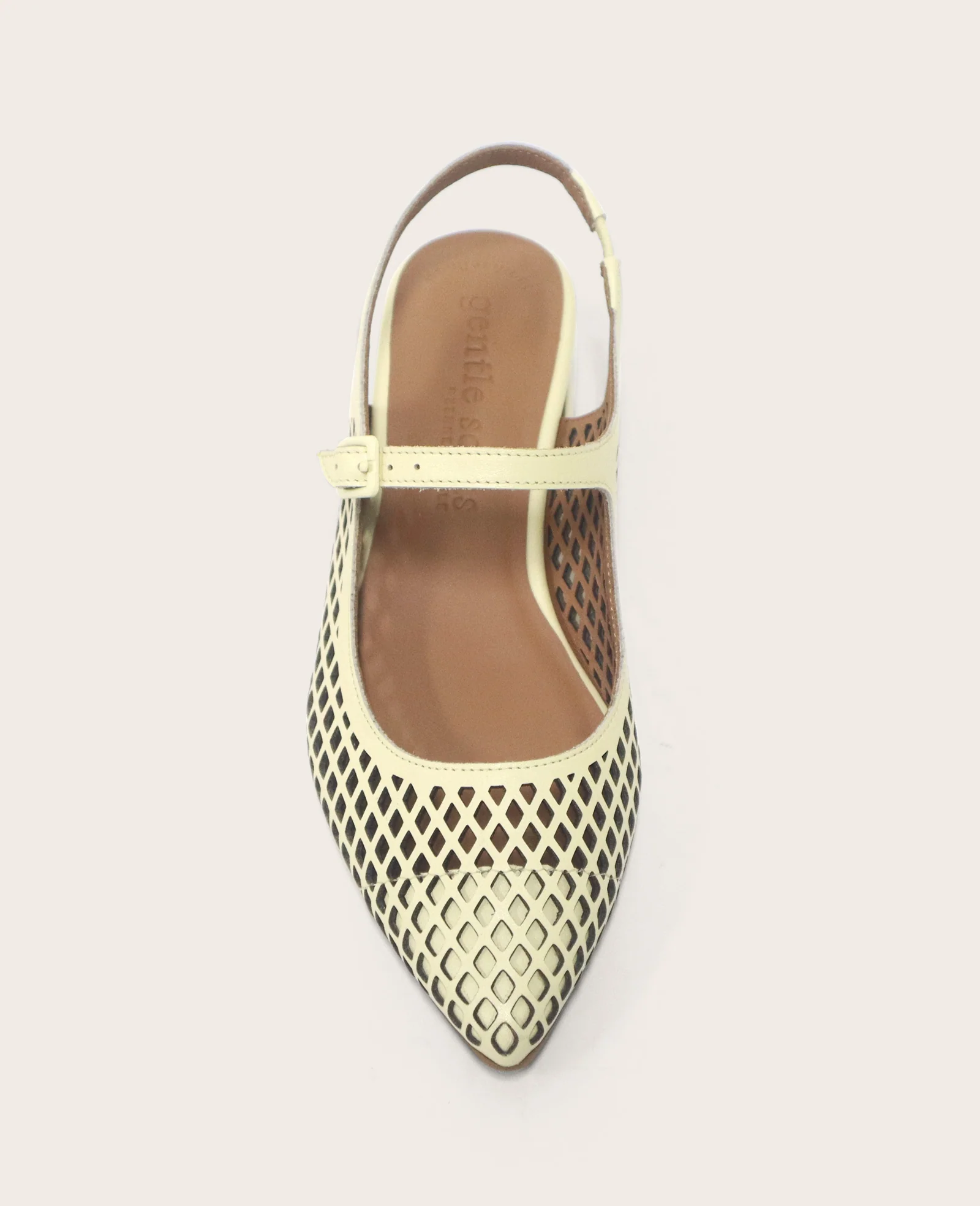 GENTLE SOULS - Gladys Leather Perforated Slingback Heel - Image 3