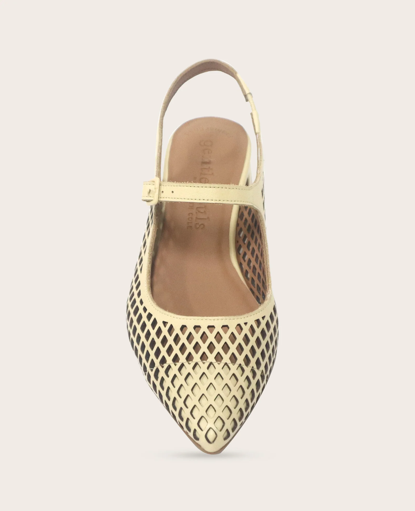 GENTLE SOULS - Gladys Perforated Leather Mary Jane Slingback Heel - Image 3