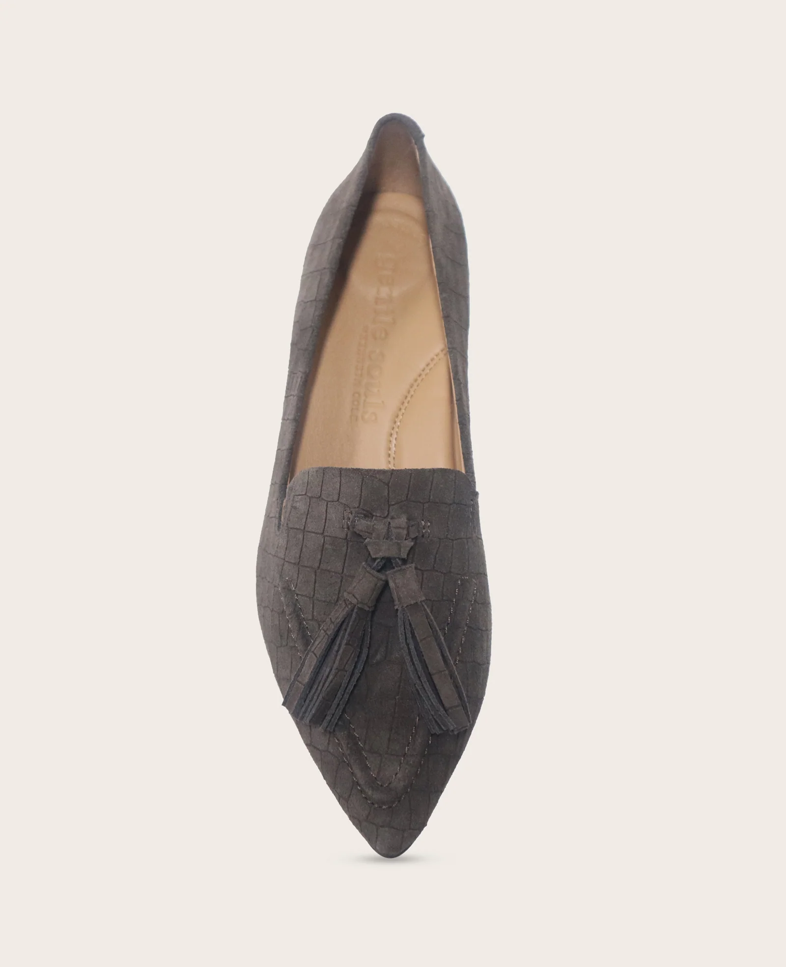 GENTLE SOULS - Glova Embossed Suede Tassel Heel - Image 3