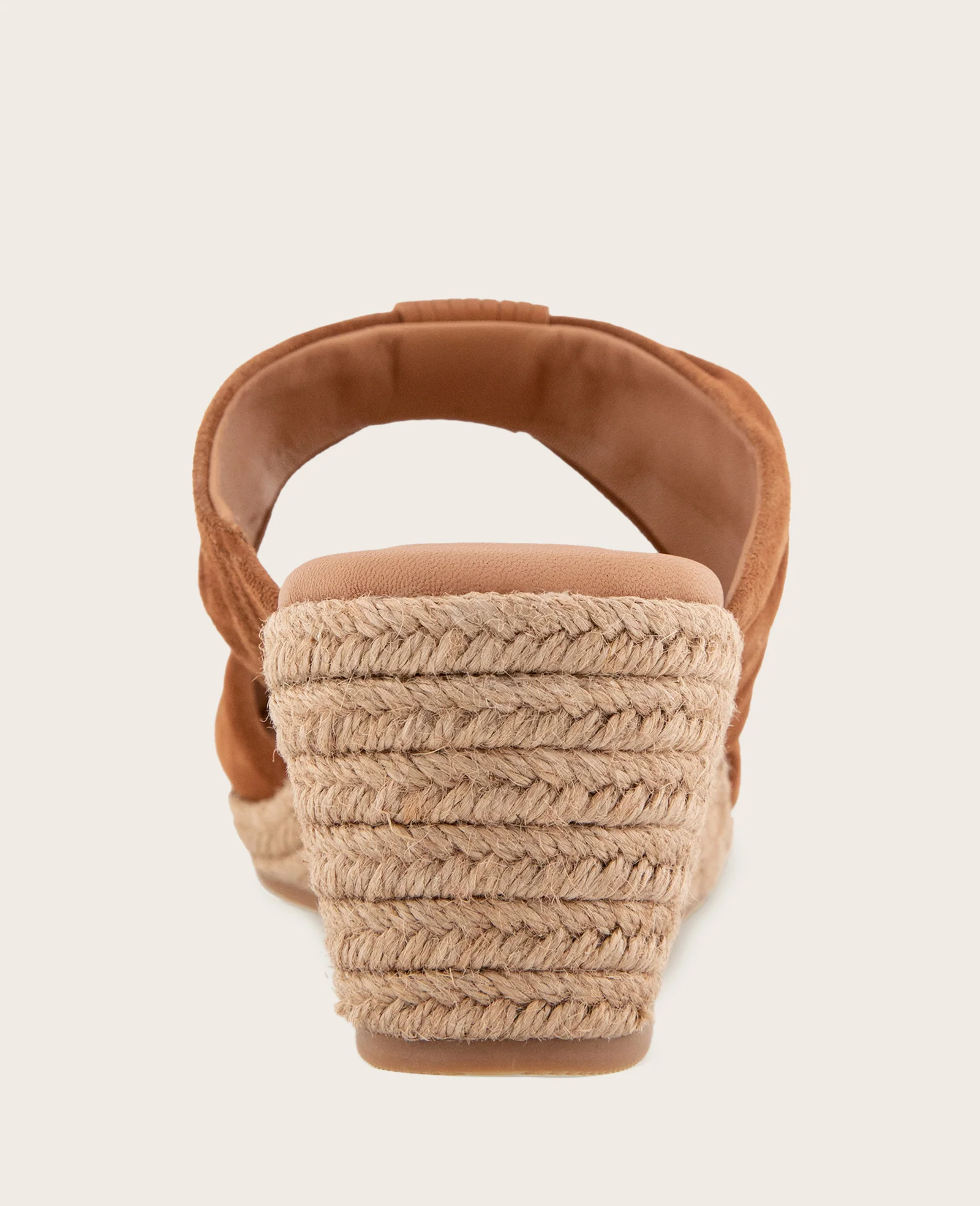 GENTLE SOULS - Gracious Suede Rouched Espadrille Wedge - Image 4