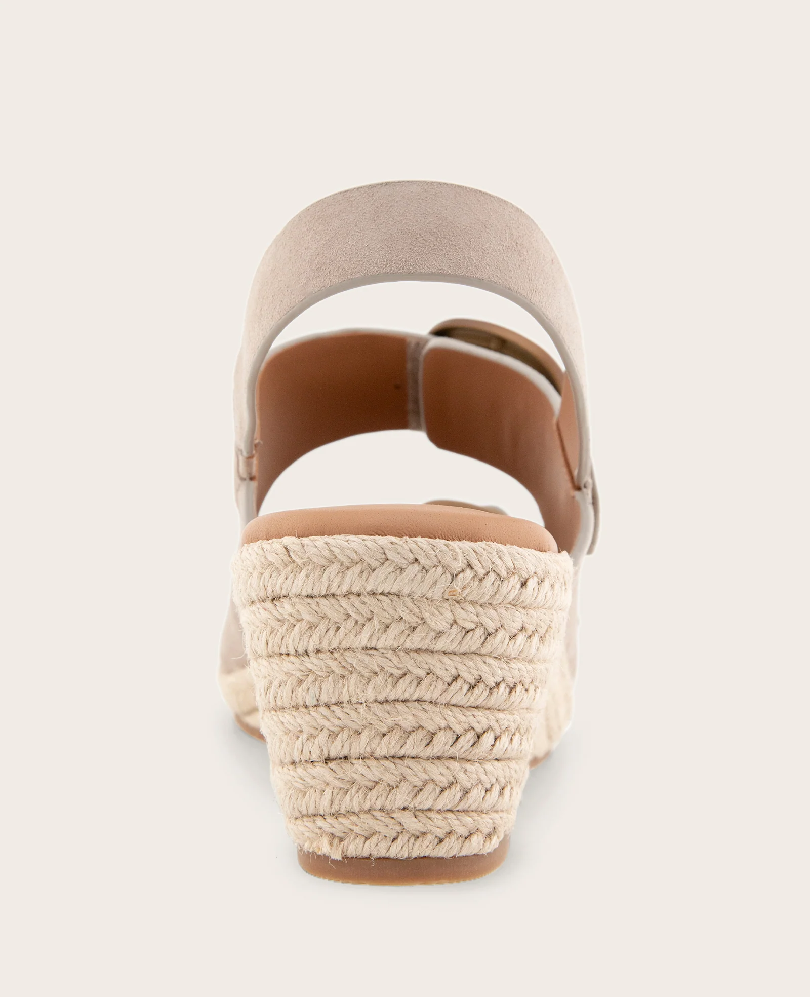 GENTLE SOULS - Greca Suede Two Band Buckle Wedge - Image 3