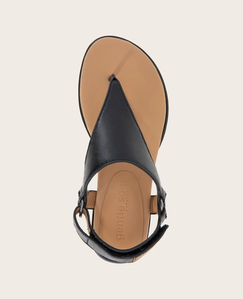 GENTLE SOULS - Holly Leather Ankle Strap Thong - Image 5