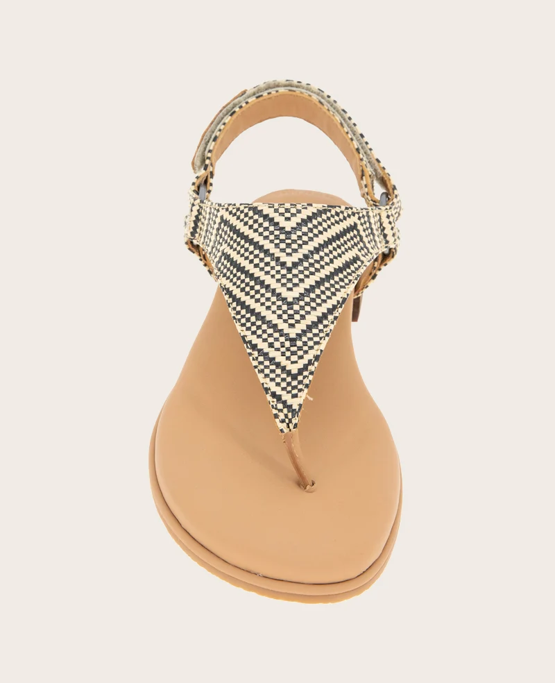 GENTLE SOULS - Holly Raffia Ankle Strap Thong - Image 4