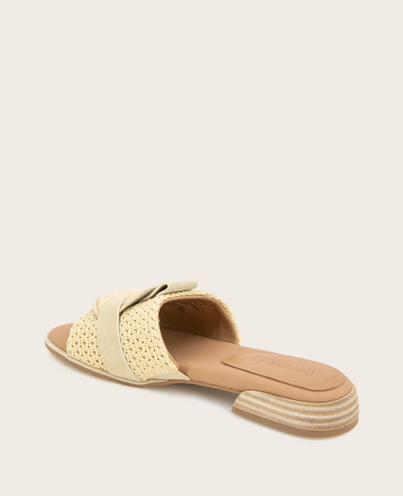 GENTLE SOULS - Hudson Raffia Slip On Sandal - Image 3