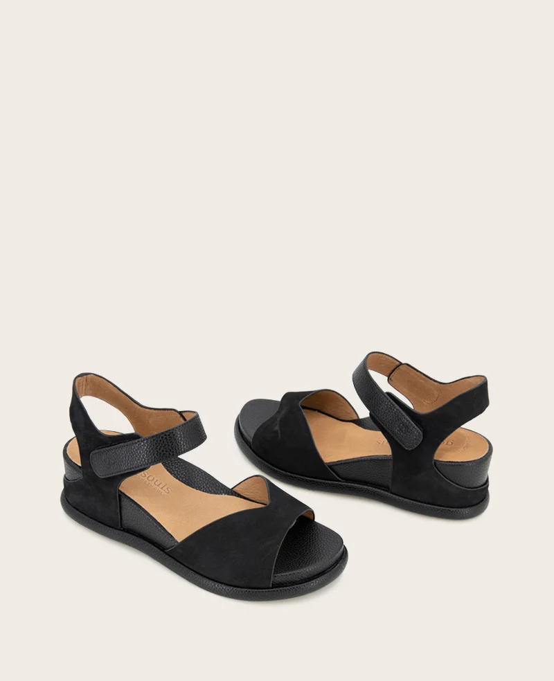 GENTLE SOULS - Jalleen Nubuck Ankle Strap Wedge - Image 2