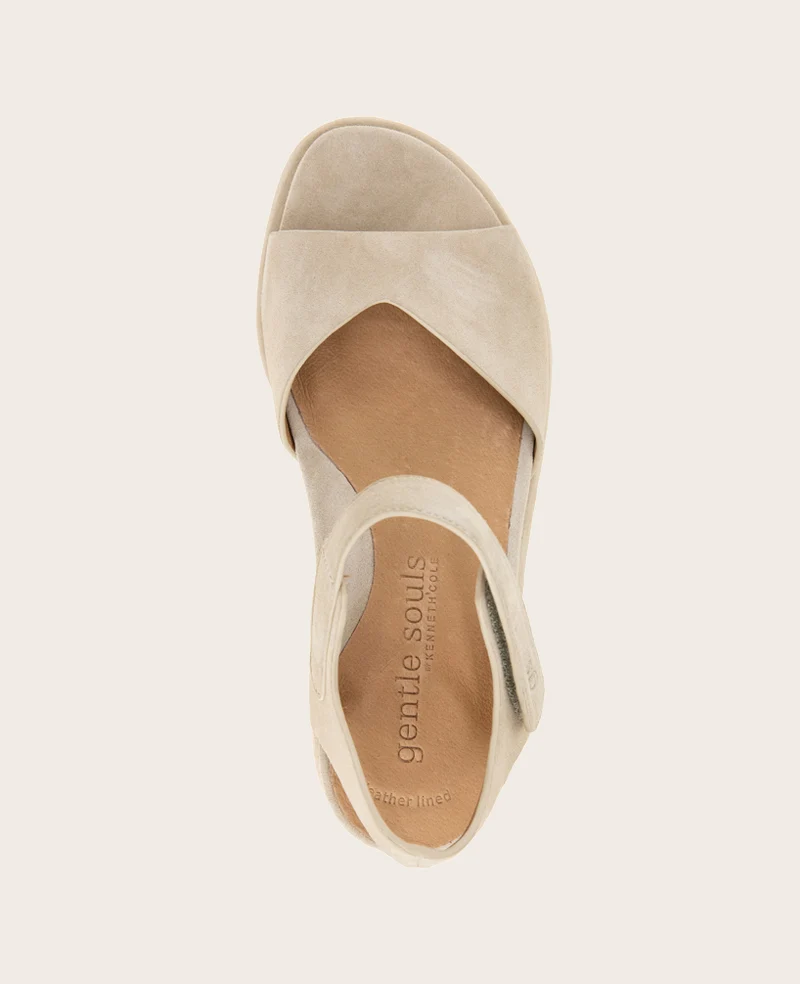 GENTLE SOULS - Jalleen Suede Ankle Strap Wedge - Image 5