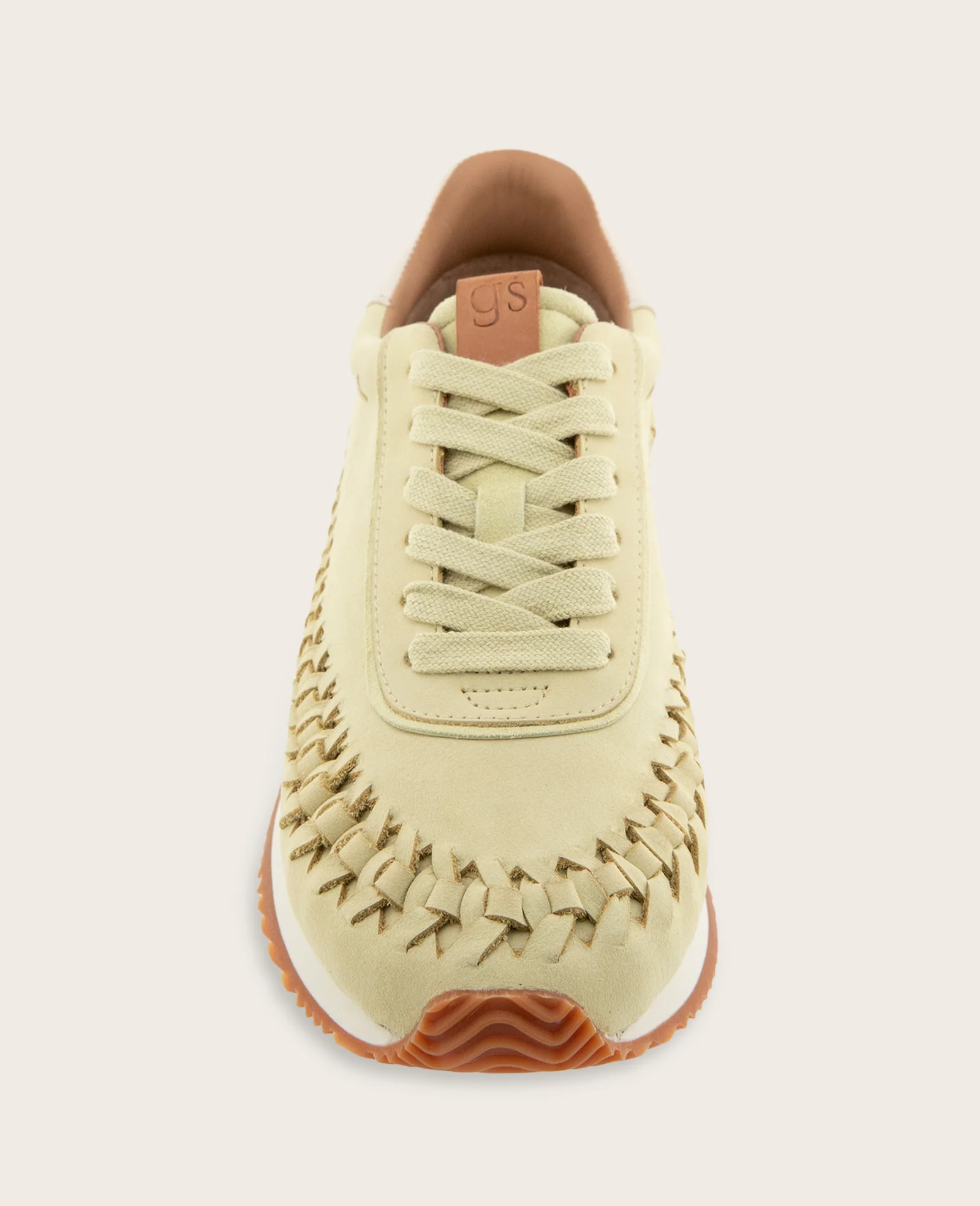 GENTLE SOULS - Jolena Leather Woven Detail Sneaker - Image 3