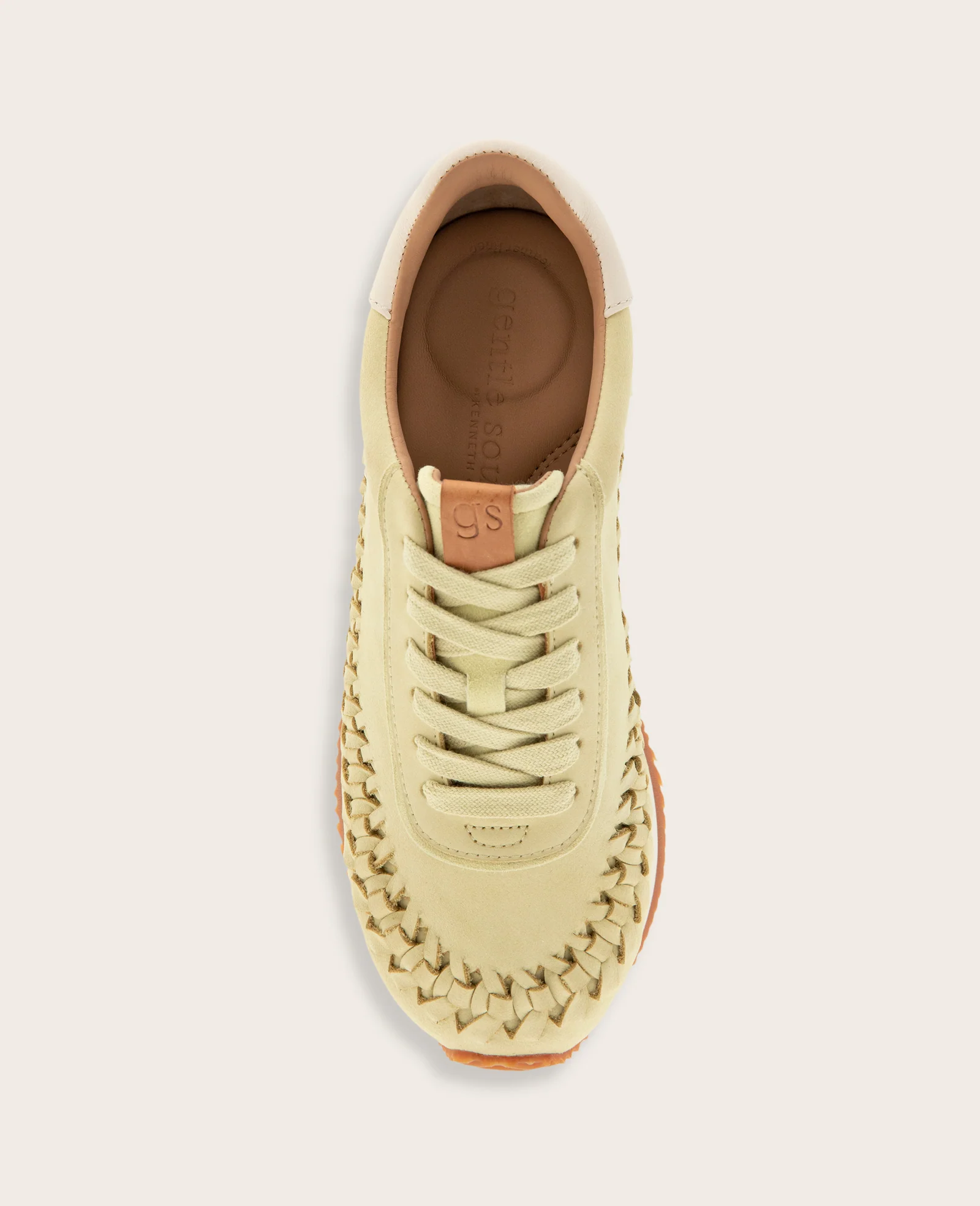 GENTLE SOULS - Jolena Leather Woven Detail Sneaker - Image 5