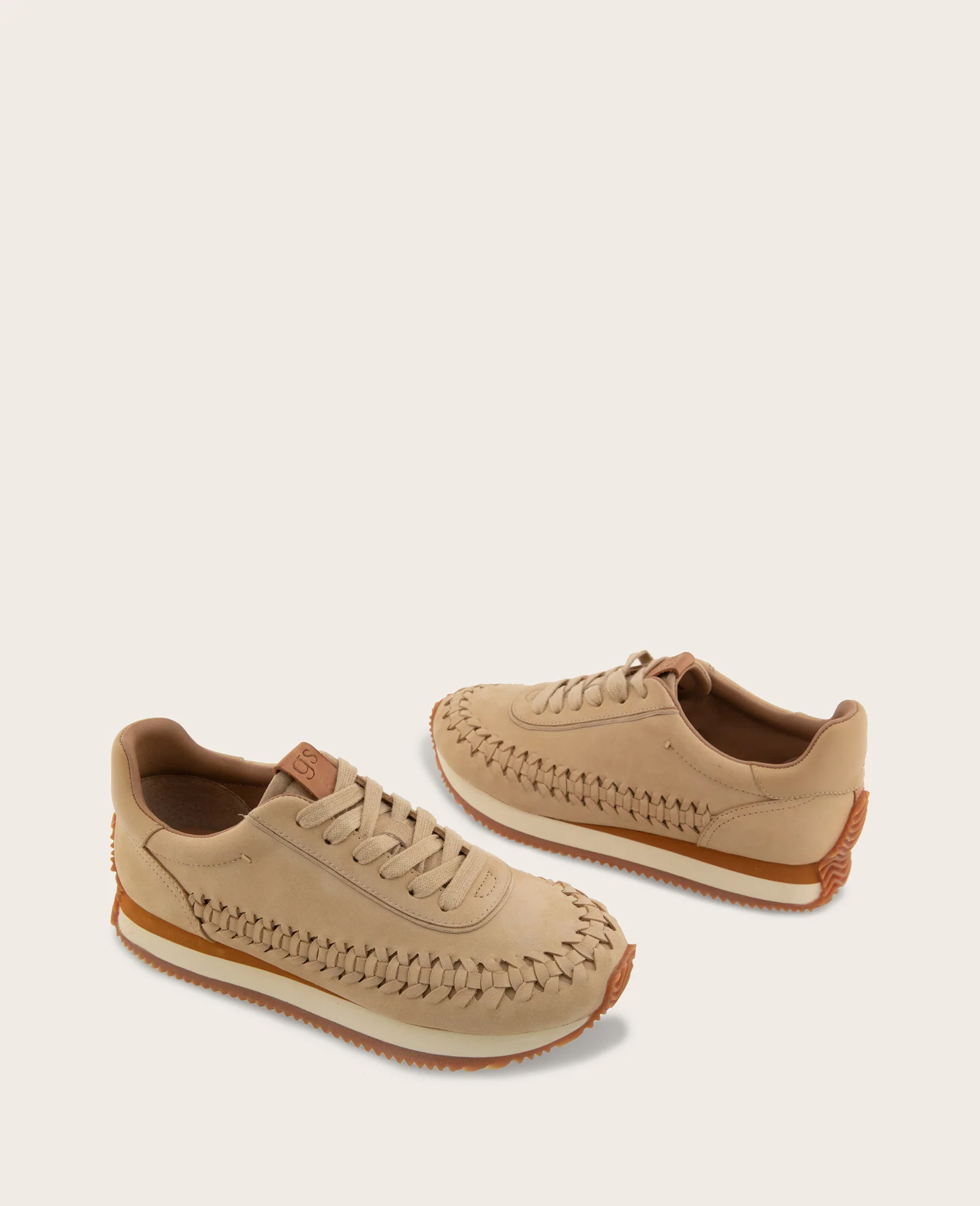 GENTLE SOULS - Jolena Leather Woven Detail Sneaker - Image 2