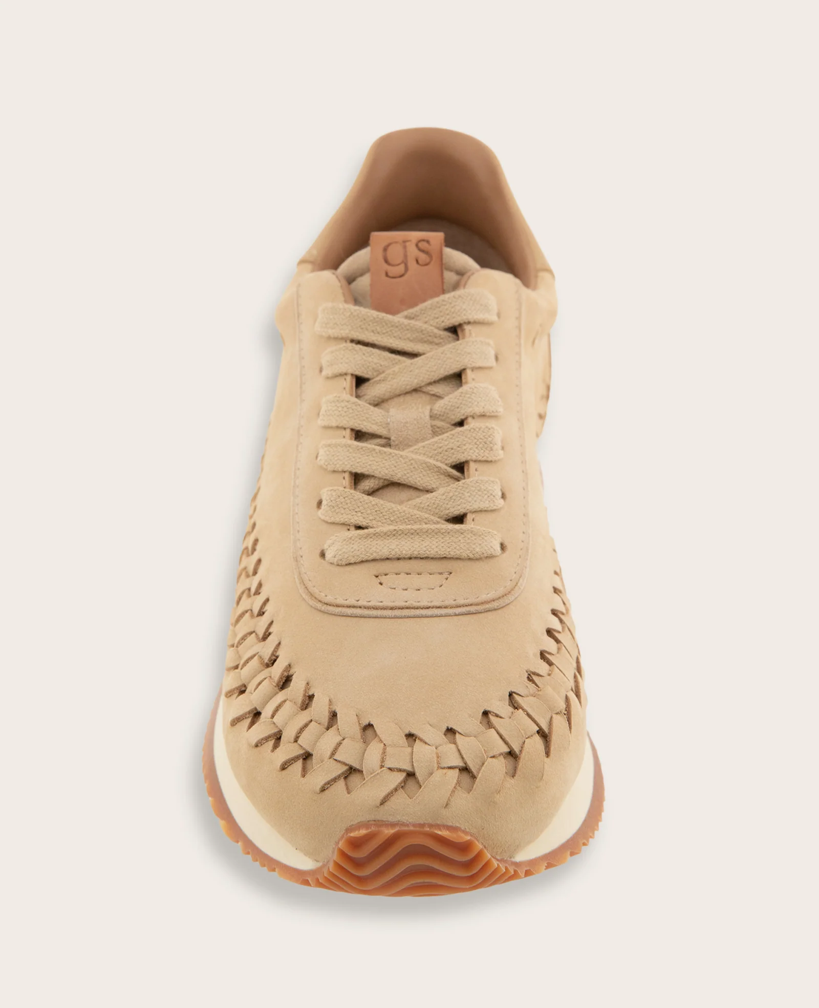 GENTLE SOULS - Jolena Leather Woven Detail Sneaker - Image 3