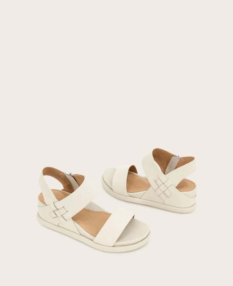 GENTLE SOULS - Jolisa Leather Woven Detail Wedge - Image 2