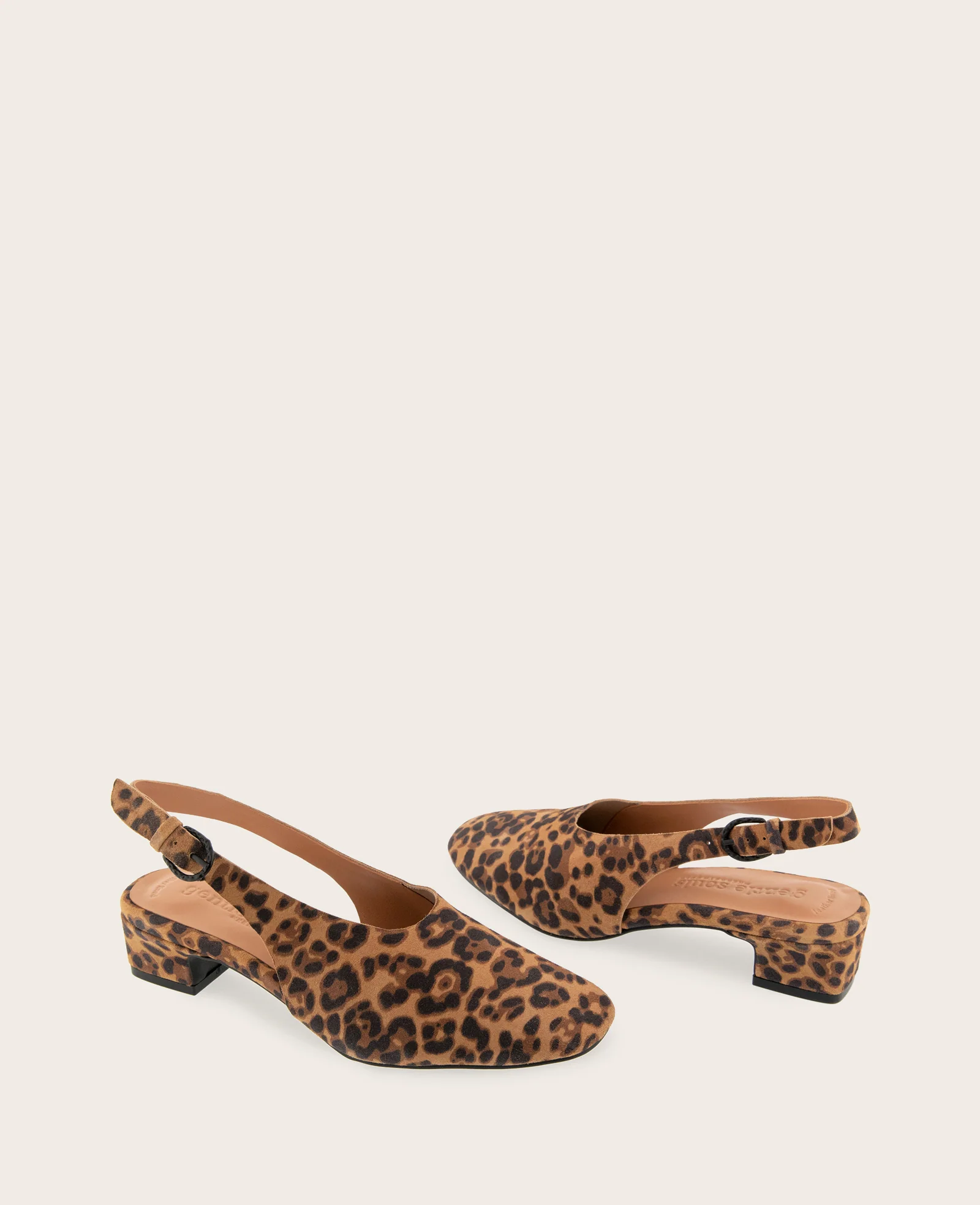 GENTLE SOULS - Kellis Stretch Suede Slingback Heel - Image 2