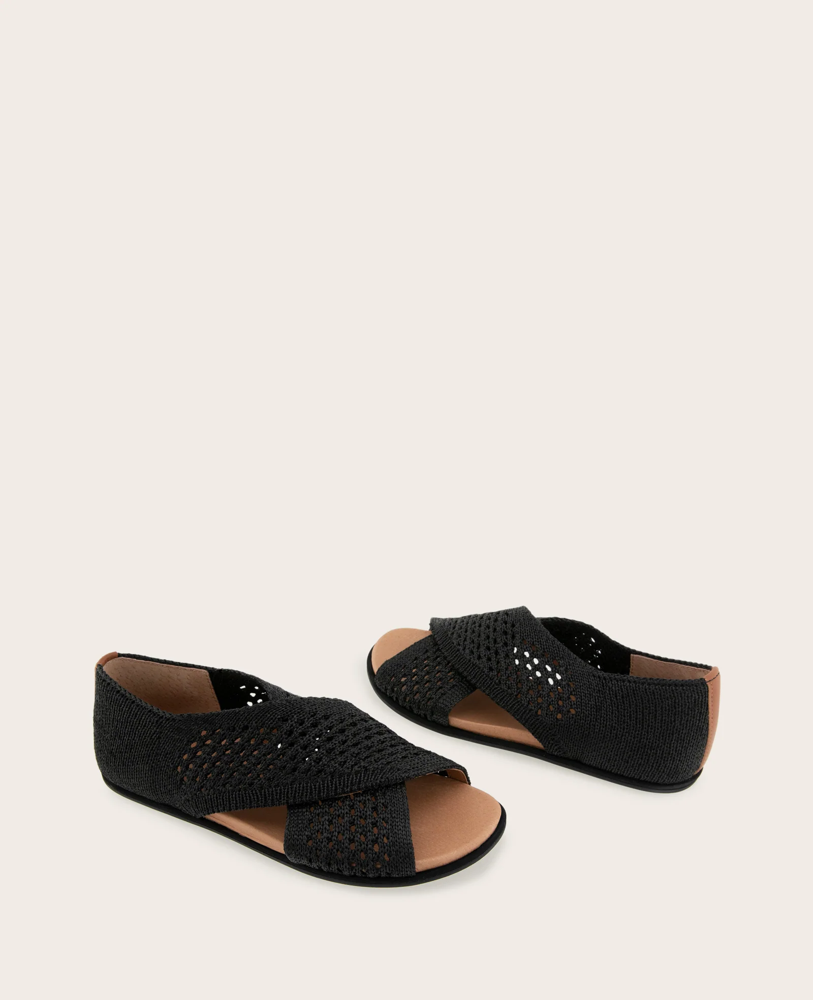 GENTLE SOULS - Laniey Knit X-Band Leather Sandal - Image 2