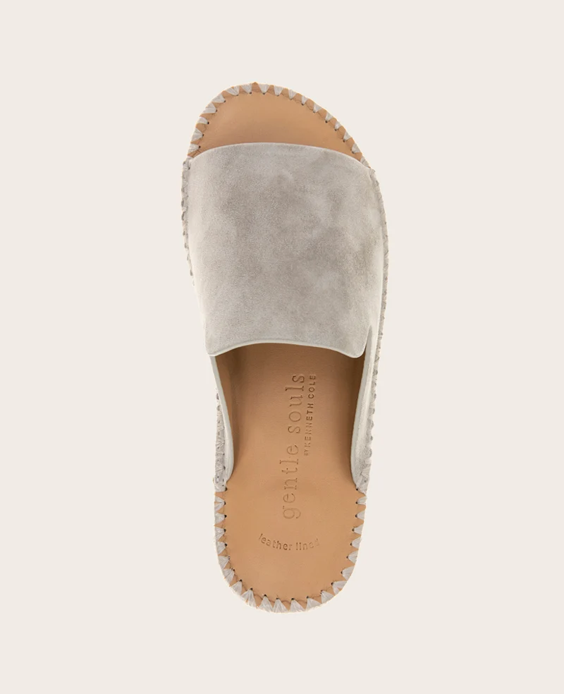 GENTLE SOULS - Leilani Suede Platform Slip On Sandal - Image 4