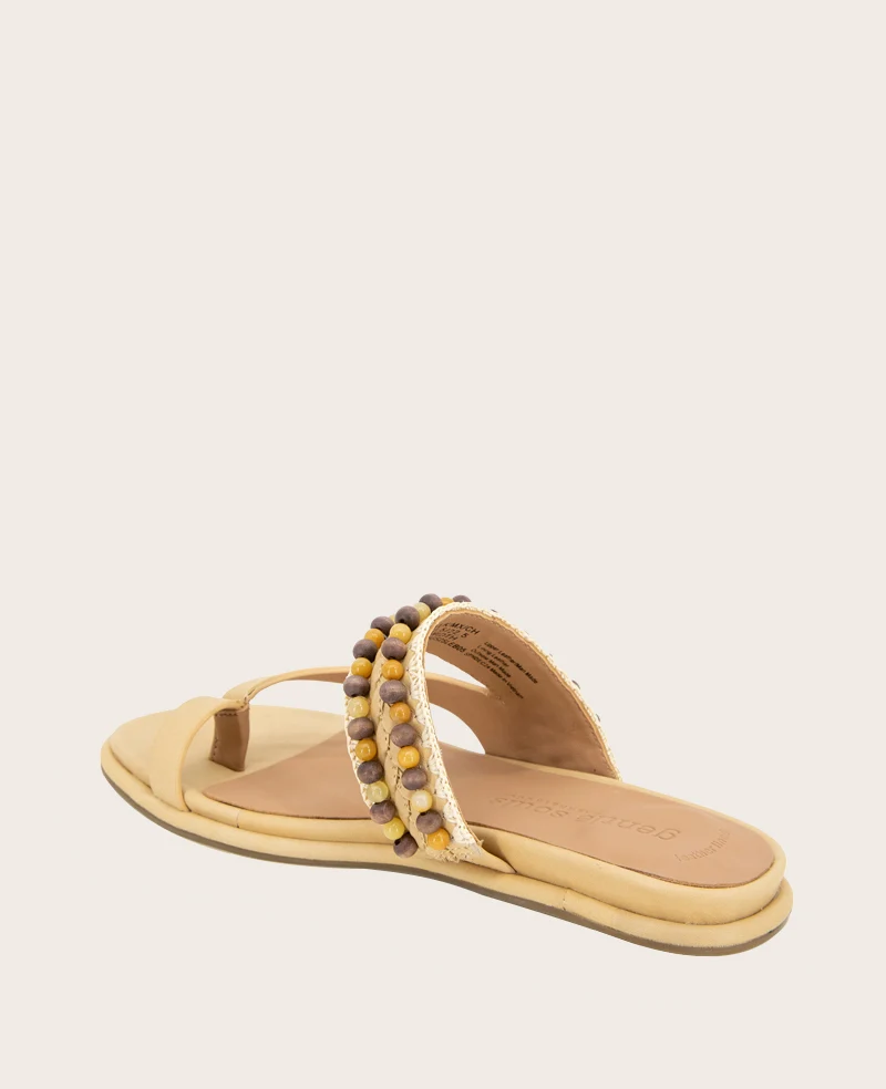 GENTLE SOULS - Lentini Leather Beaded Sandal - Image 4