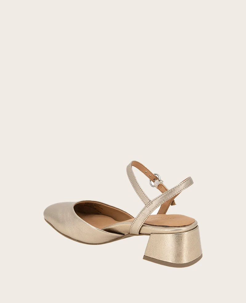 GENTLE SOULS - Lucinda Metallic Closed Toe Strap Sandal - Image 4