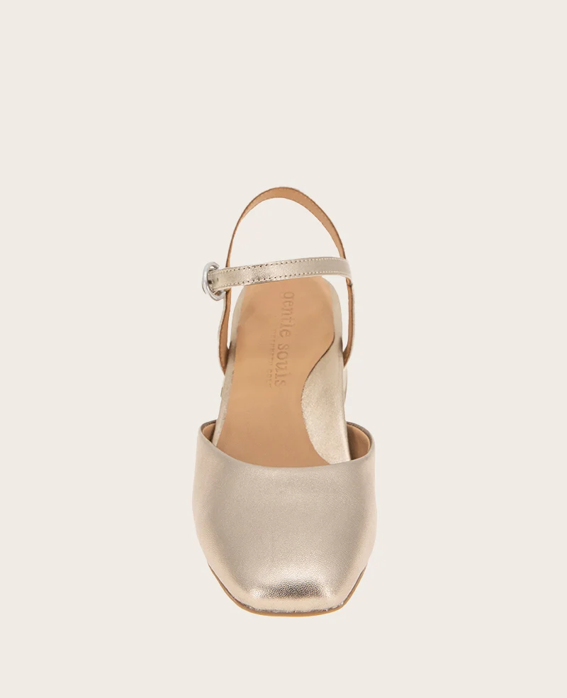 GENTLE SOULS - Lucinda Metallic Closed Toe Strap Sandal - Image 6