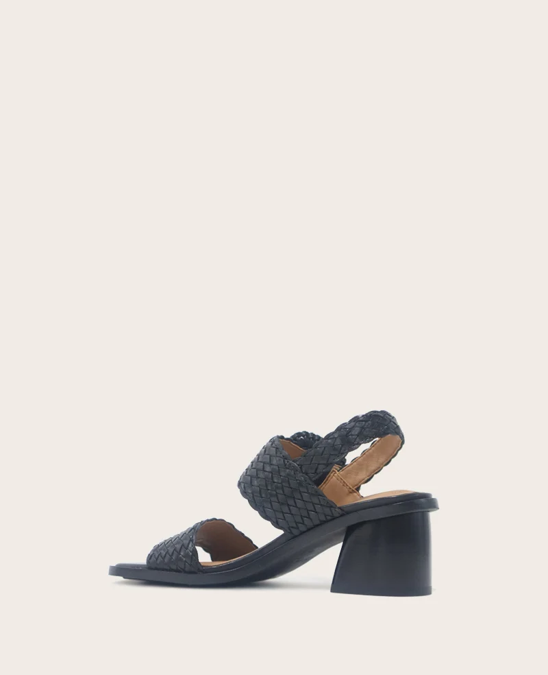 GENTLE SOULS - Madylyn Woven Leather Heel Sandal - Image 2