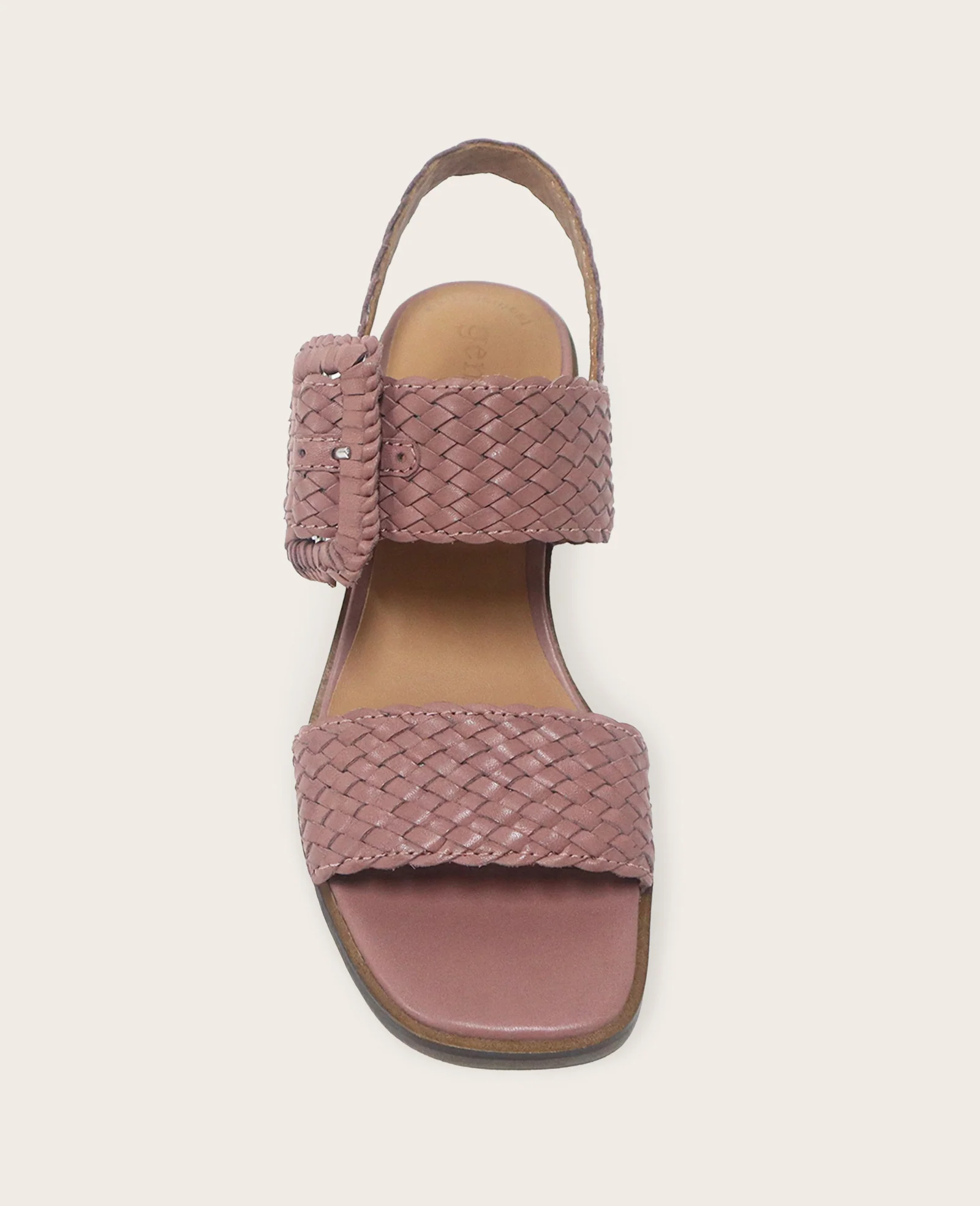 GENTLE SOULS - Madylyn Woven Leather Heel Sandal - Image 3