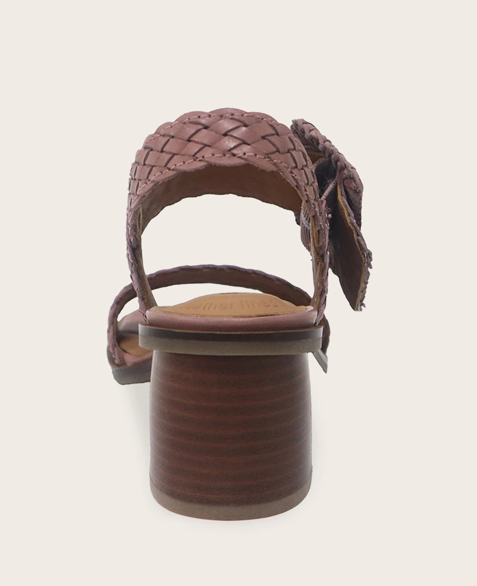 GENTLE SOULS - Madylyn Woven Leather Heel Sandal - Image 4