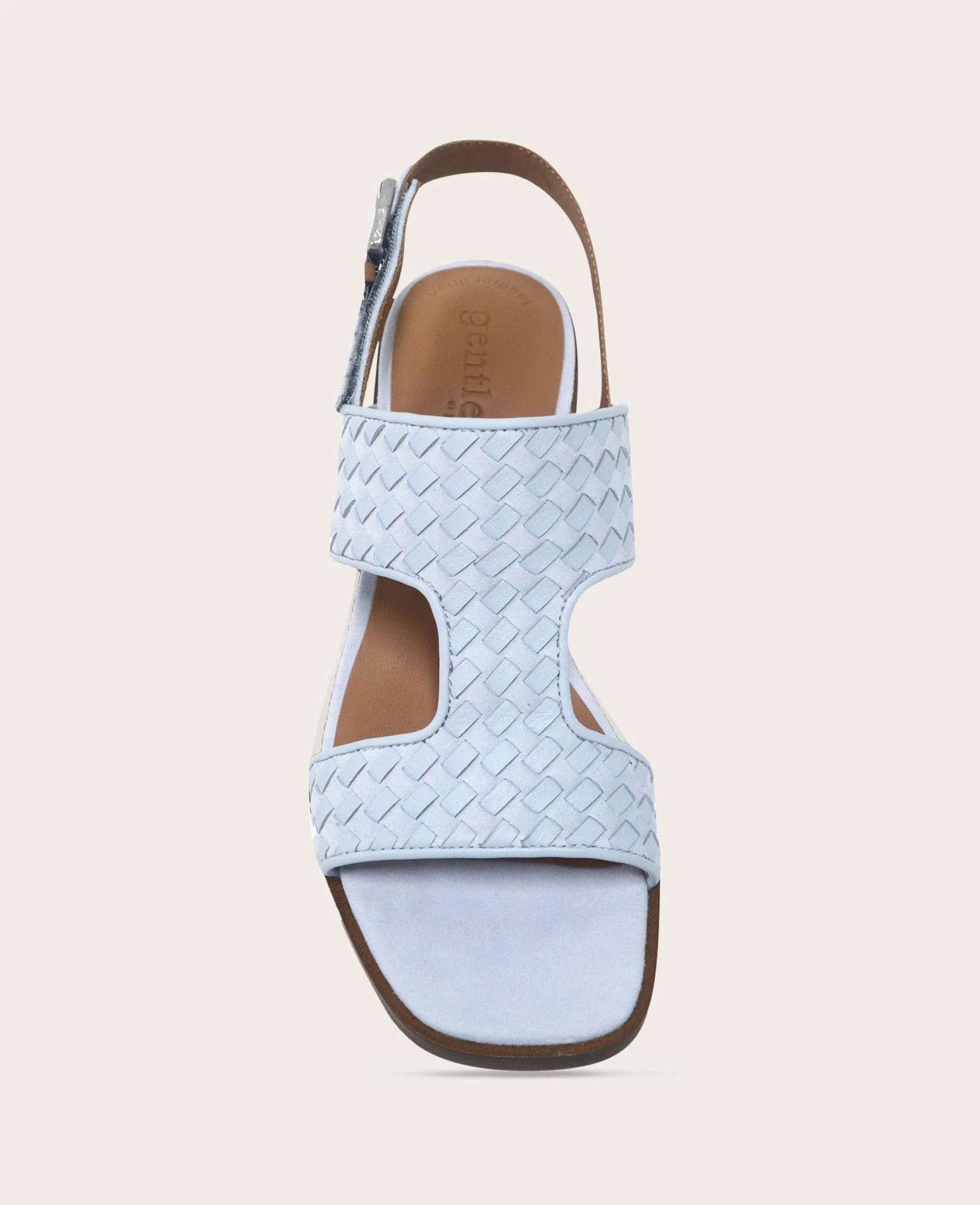 GENTLE SOULS - Manda Woven Leather Heel Sandal - Image 3